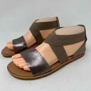 Sorel Women's Sandals in Brown and Silver